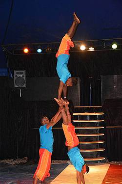Undervisere i akrobatik på Cirkuscamp
